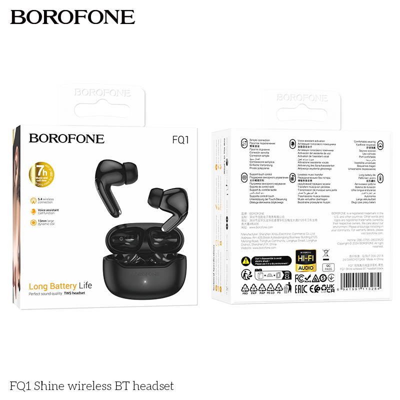 BOROFONE FQ1 Shine TWS earbuds Bluetooth 5.4 NZ 9